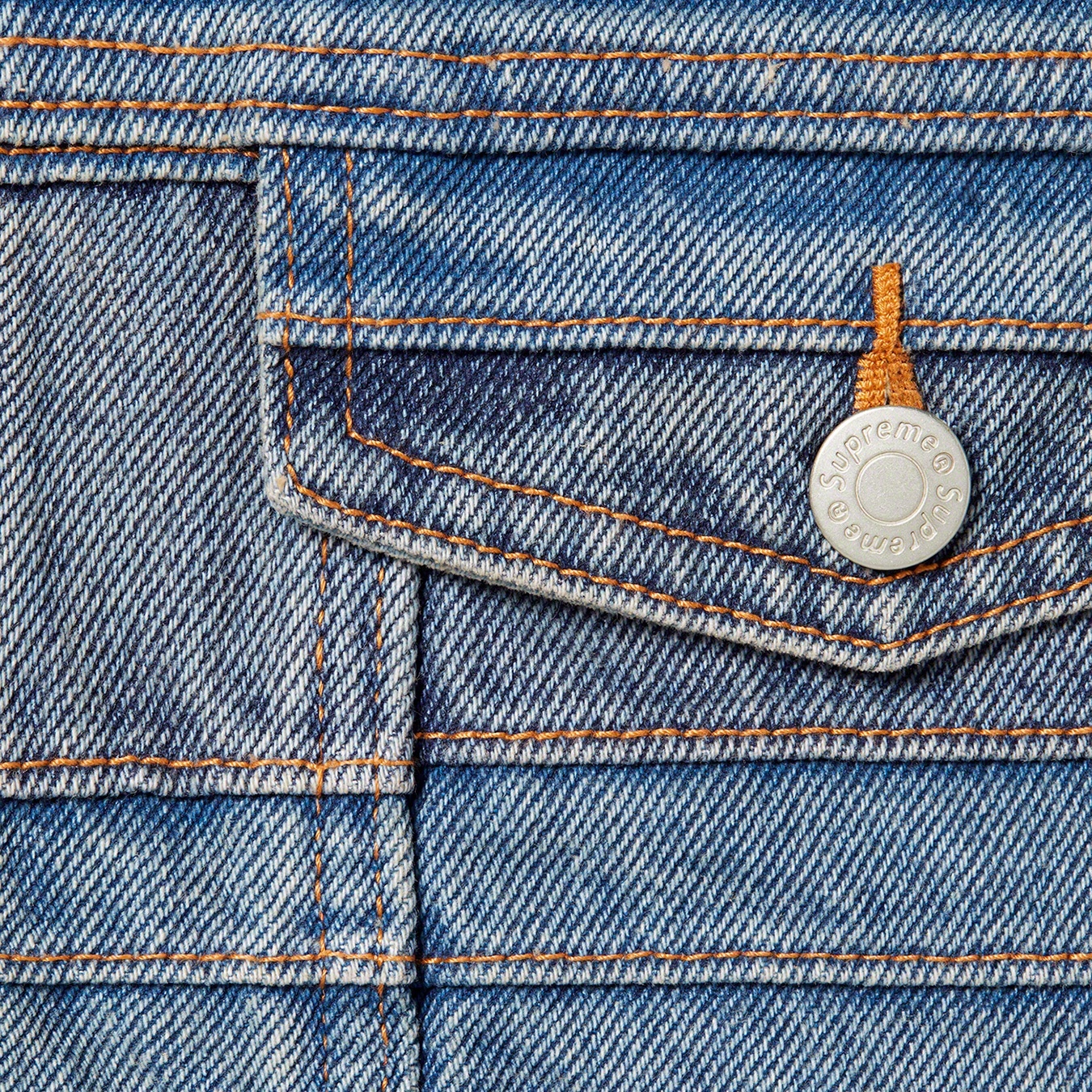 Layered Denim Trucker Jacket view 10